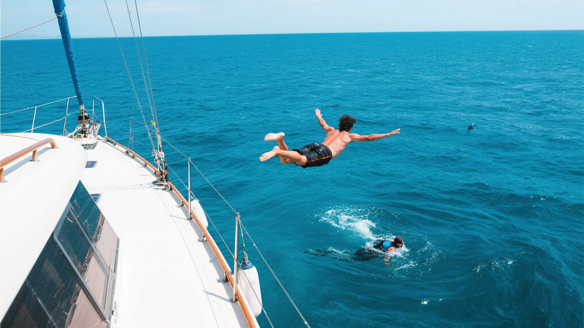 潜水之余,不妨来个跳水体验 潜水之余,不妨来个跳水体验